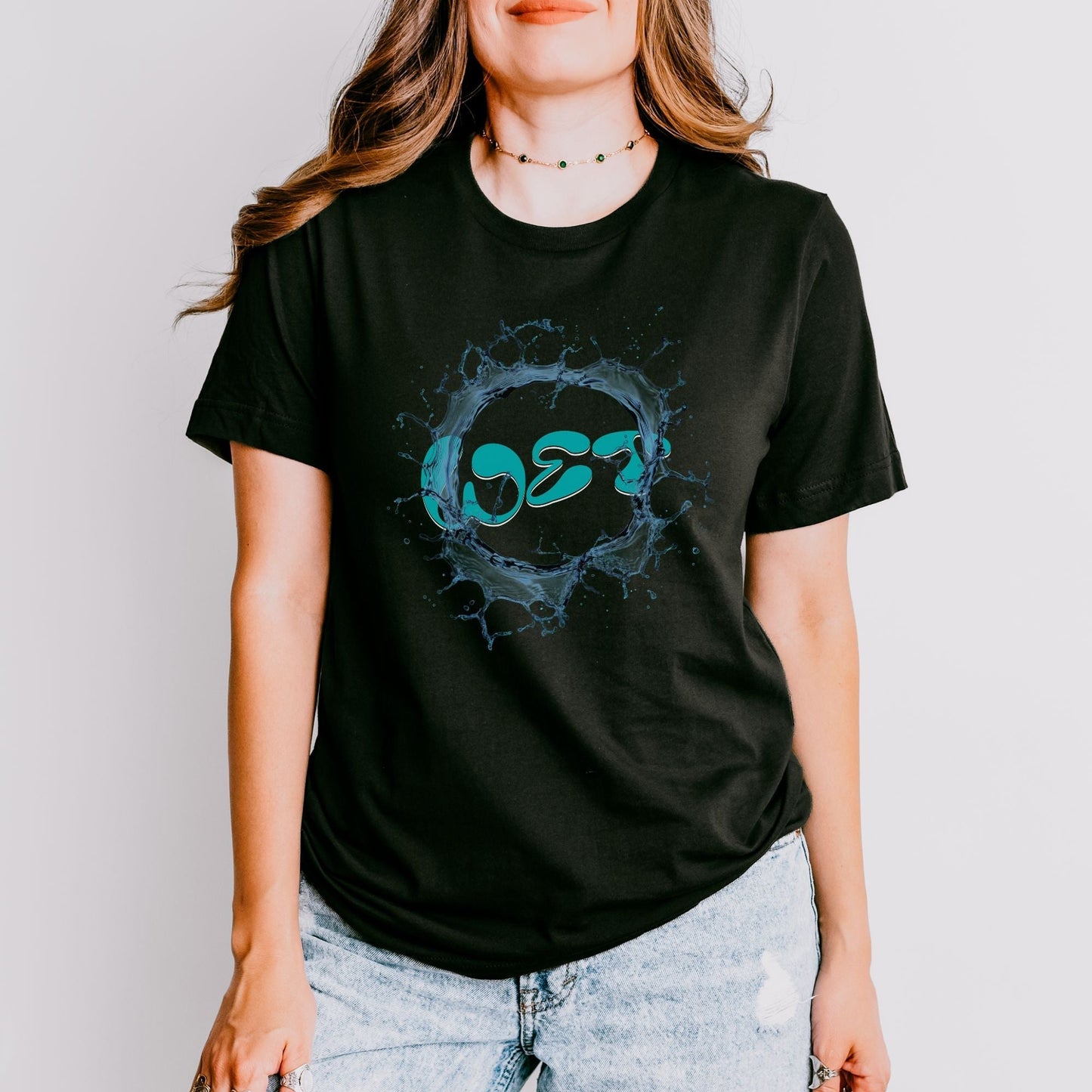 Wet Splash Graphic T-Shirt