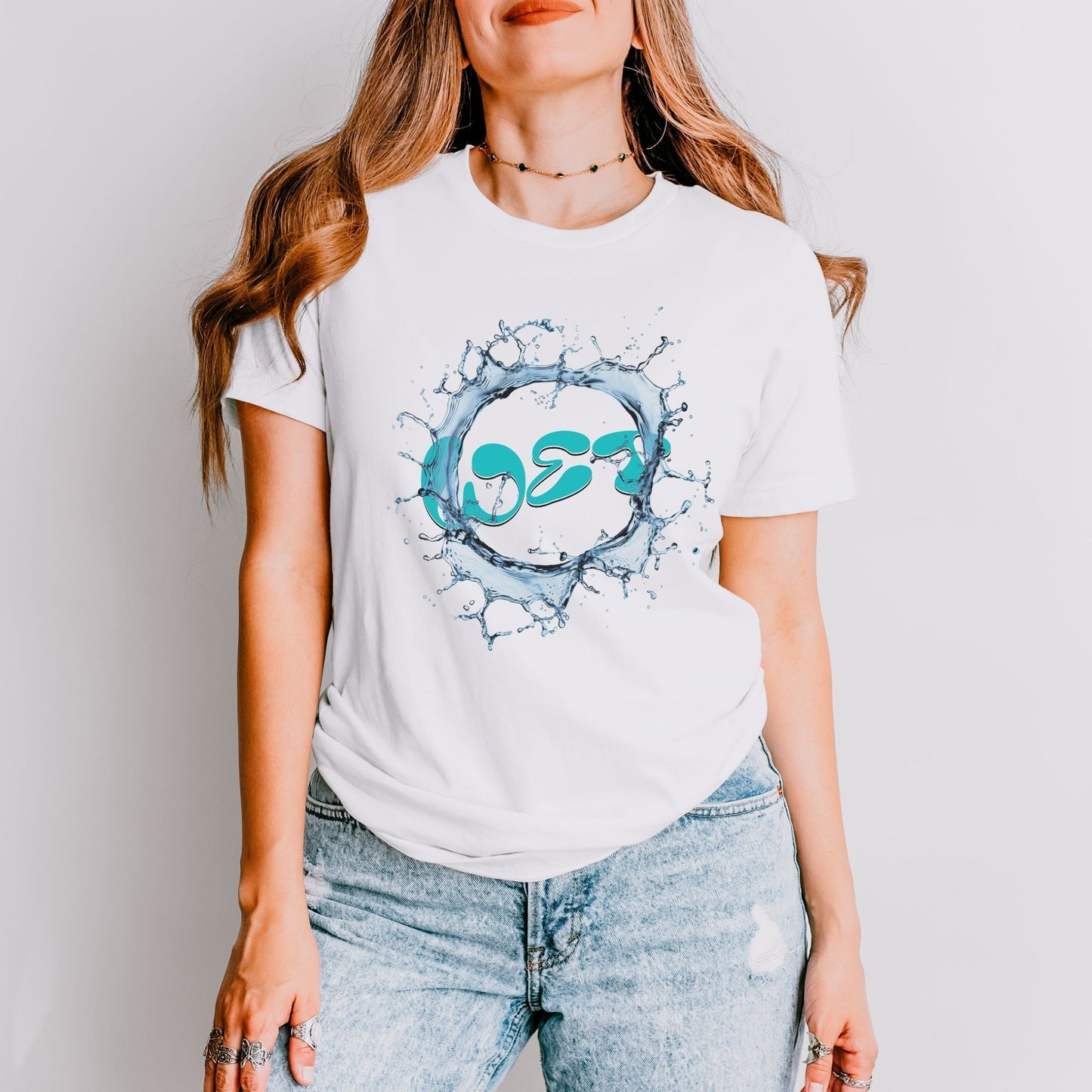 Wet Splash Graphic T-Shirt