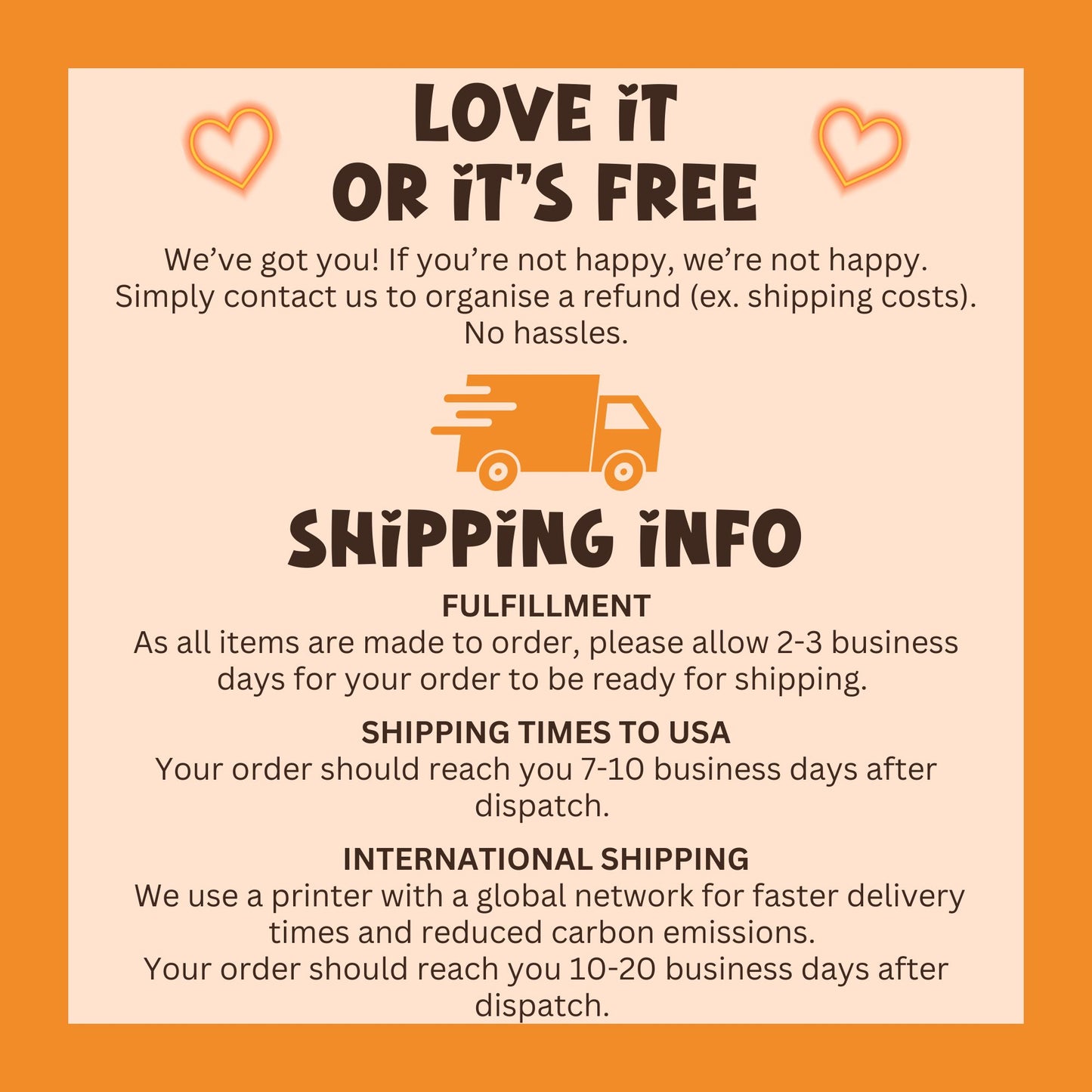 a flyer for a shipping company