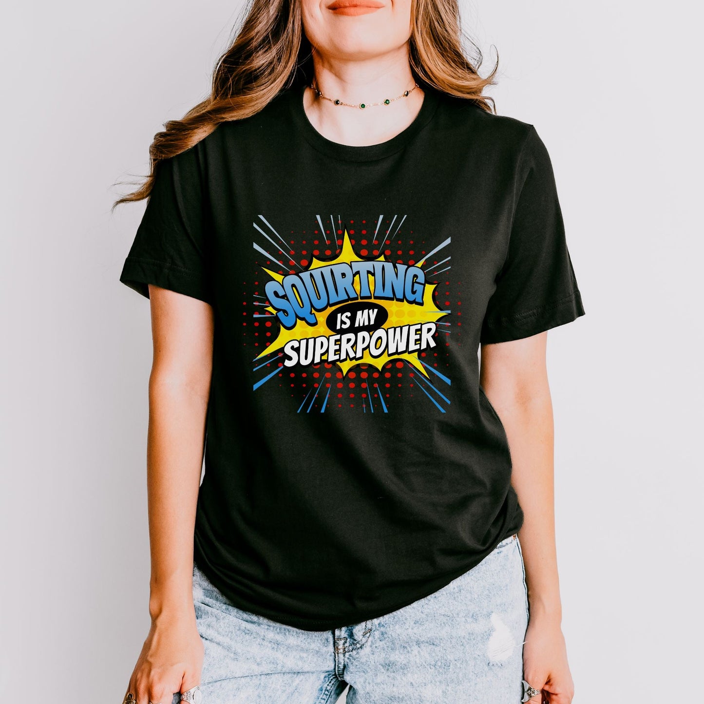 a woman wearing a black t - shirt with a saying saying subbing is my