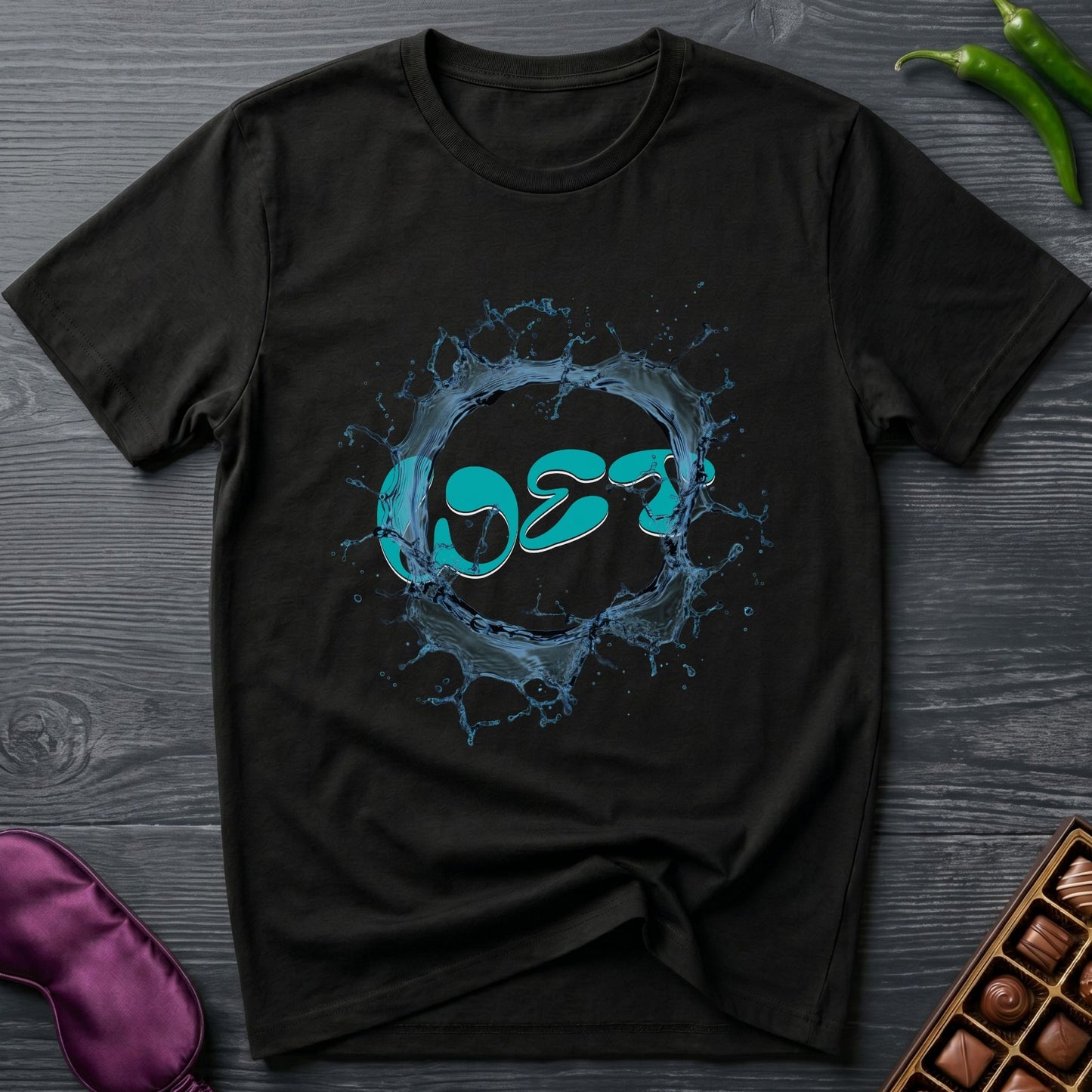 Wet Splash Graphic T-Shirt