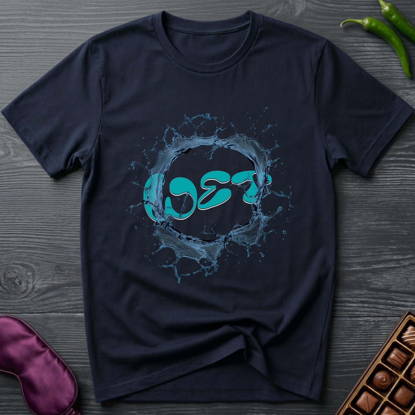 Wet Splash Graphic T-Shirt