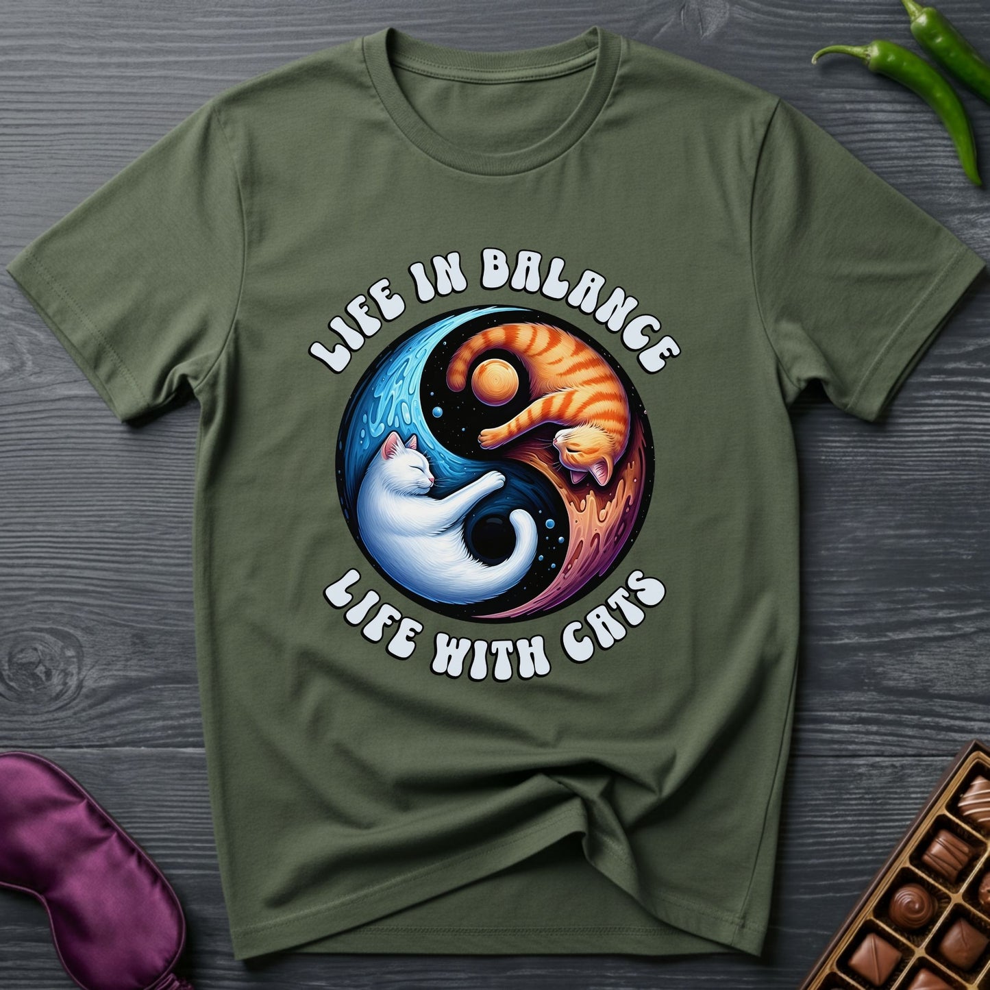 Life In Balance With Cats T-Shirt