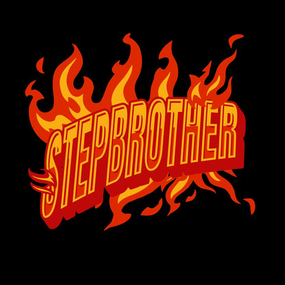 a red and yellow sign that says stepbrother