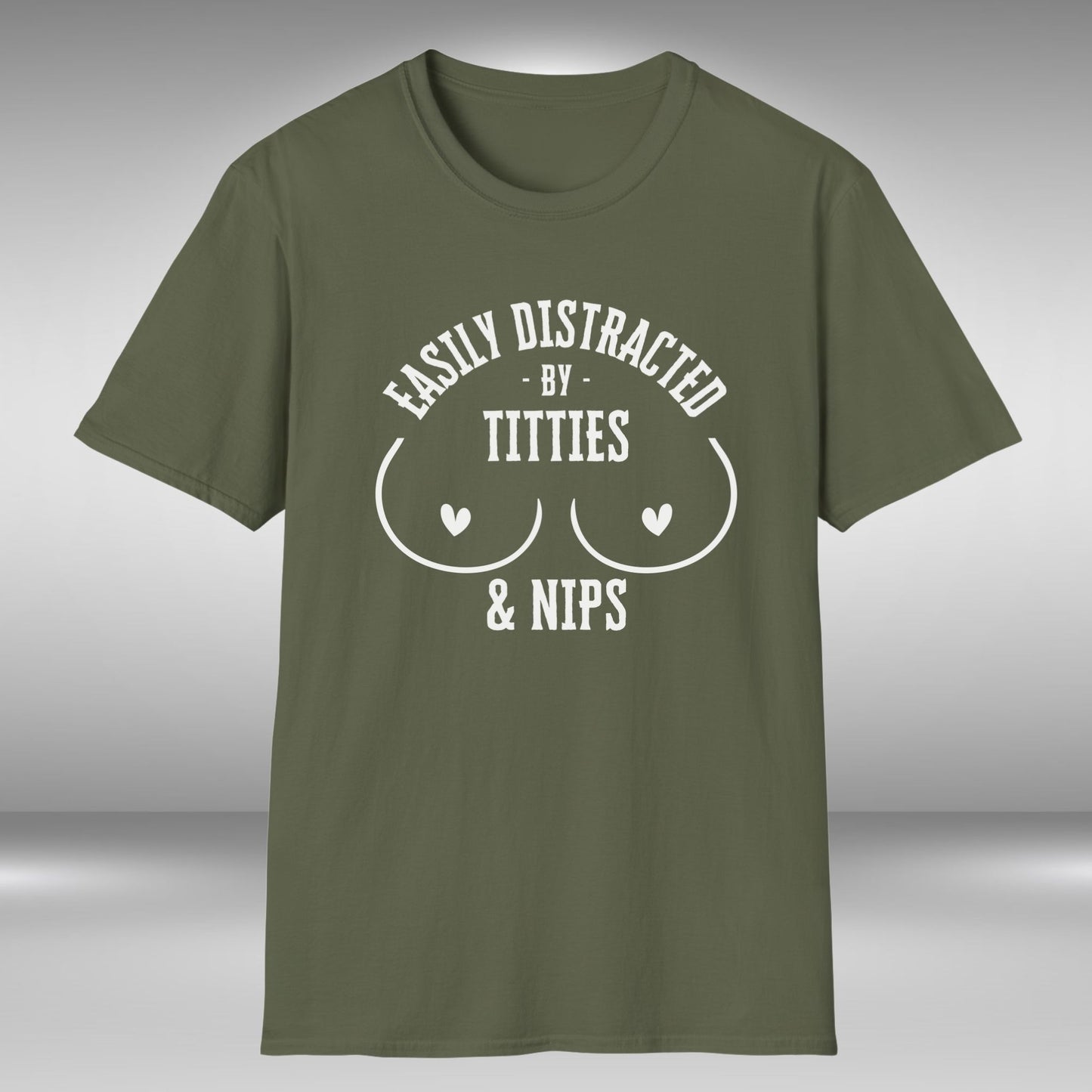 Easily Distracted By Titties & Nips T-Shirt