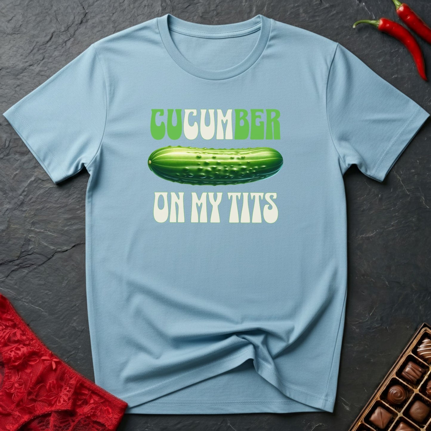 Cucumber On My Tits T-Shirt