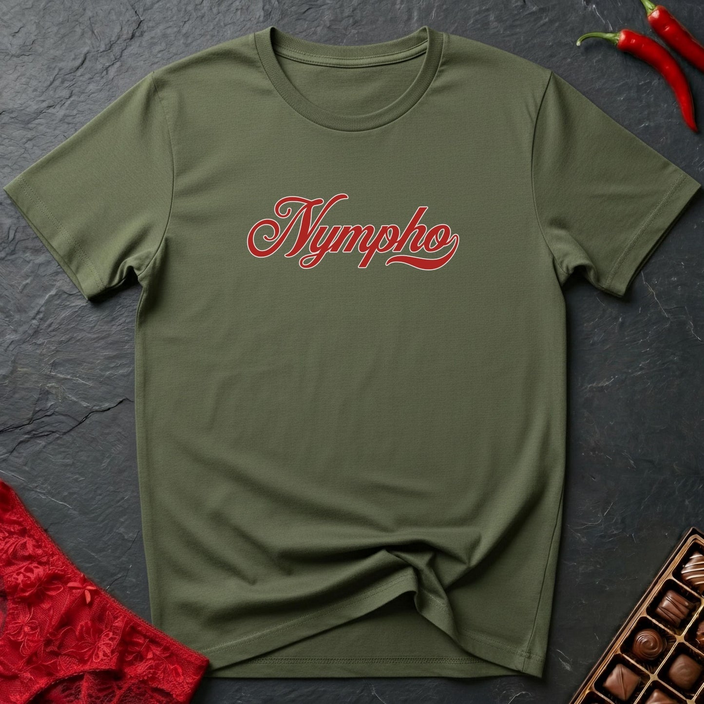 Nympho Text T-Shirt