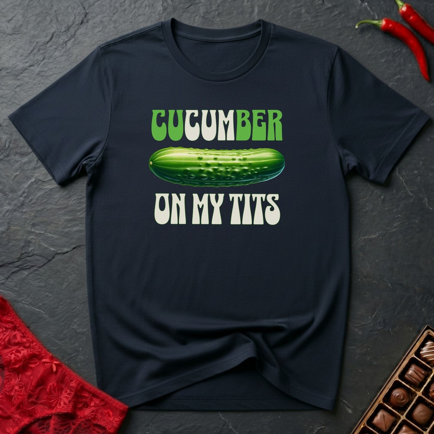 Cucumber On My Tits T-Shirt