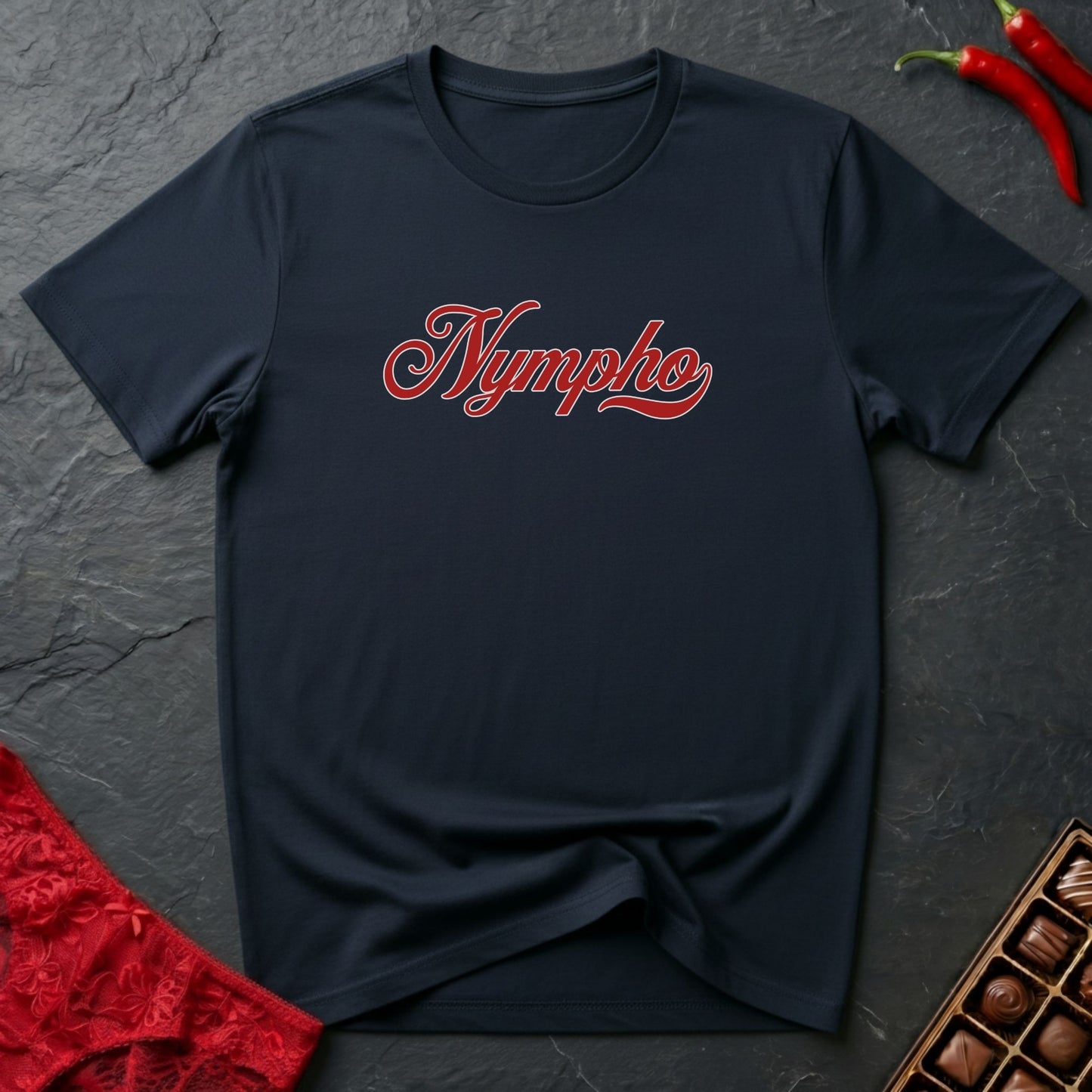 Nympho Text T-Shirt
