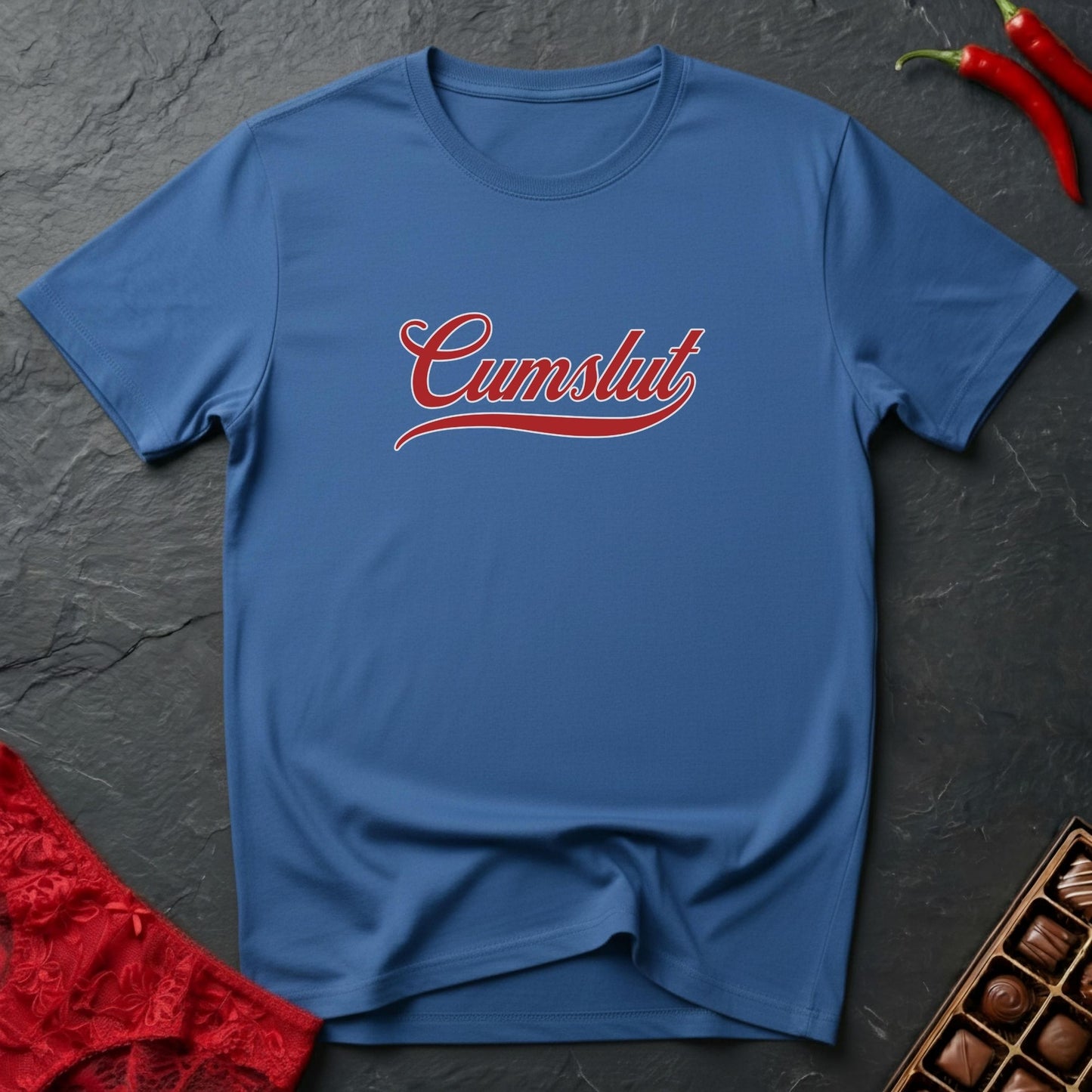 Cumslut Text T-Shirt
