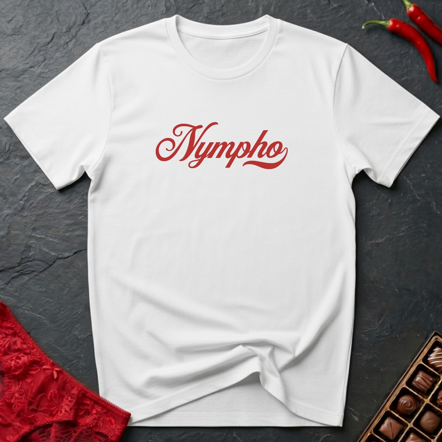 Nympho Text T-Shirt