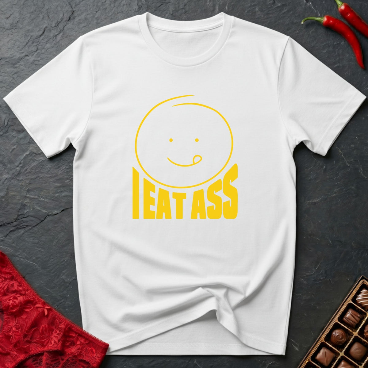Eat Ass Smiley Face T-Shirt