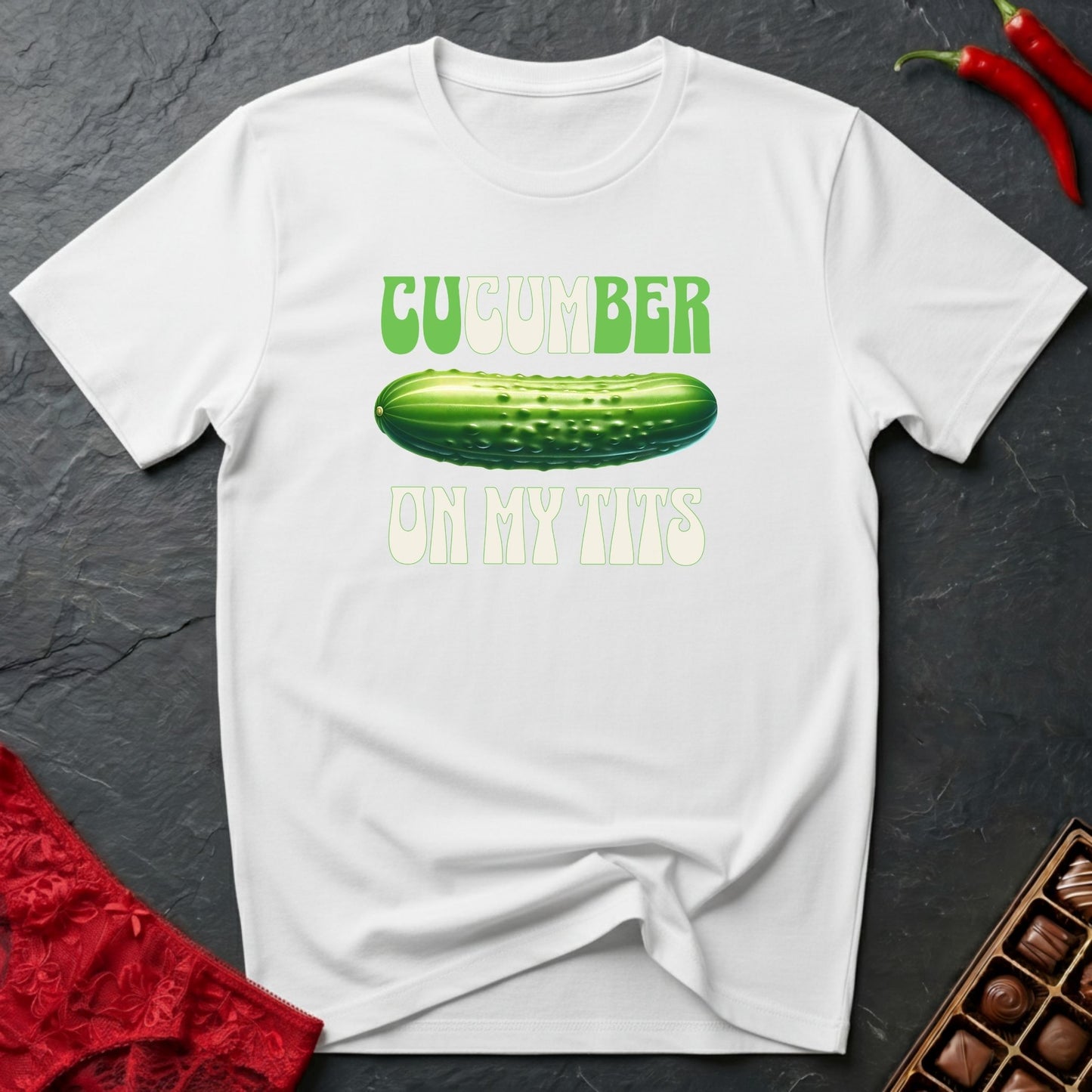 Cucumber On My Tits T-Shirt